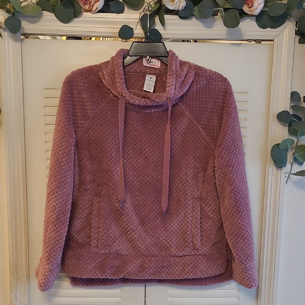 Cozy Textured Pink Pullover